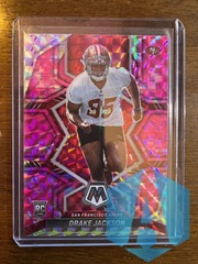 2022 Panini Mosaic Pink Camo Prizm Drake Jackson RC #394 San Fran 49ERS